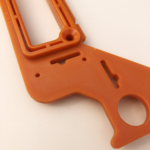 Regla de ángulo de plástico 8 en 1 para carpintería, herramienta de medición de 45 y 90 grados, color naranja - Product Image 4
