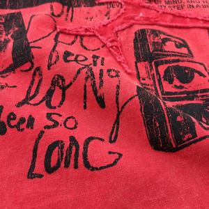 Camiseta de Diseñador de Lujo con Bordado Patchwork, Camiseta Cuadrada de Algodón Lavado al Ácido, Camiseta Extra Grande con Estampado Gráfico - Product Image 5