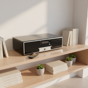 مشغل موسيقى MP3 محمول حديث يعمل عبر USB مع مشغل أقراص مدمجة وراديو FM ومسجل، إلكترونيات استهلاكية عصرية - Product Image 3