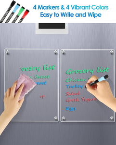 Pizarra Magnética de Acrílico con Superficie Lisa y Diseño Transparente, para Planificación, Organizador Semanal de Cocina, Suministro al por Mayor - Product Image 2