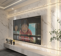 Panneaux muraux en PVC marbré pour intérieur, personnalisés, 3D, imperméables, art mural moderne, décoration intérieure, revêtement mural UV pour salle de bain