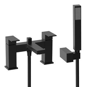 Robinet <span class=keywords><strong>de</strong></span> lavabo <span class=keywords><strong>de</strong></span> salle <span class=keywords><strong>de</strong></span> bain en or brossé Mitigeur <span class=keywords><strong>de</strong></span> lavabo à double levier avec pommeau <span class=keywords><strong>de</strong></span> douche Montage sur pont - Product Image 6