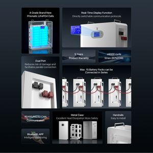 BASEN GREEN <span class=keywords><strong>Lifepo4</strong></span> 배터리 벽걸이 형 48v 200ah 150ah 10kwh 가정용 전력 저장 태양열 에너지 시스템 배터리 딥 사이클 - Product Image 5