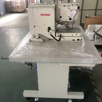 Machine à coudre industrielle à entraînement direct TOPSEW TS-9820 avec coupe automatique et œillets électroniques pour usine de confection