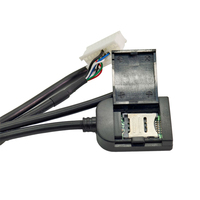 Kabel adaptor mobil, 20 Pin Stereo Radio Android mobil 4G Slot kartu SIM