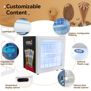 Congélateur de présentation de glaces MEISDA SD55 55L à température unique pour <span class=keywords><strong>magasin</strong></span> de proximité, vente chaude, congélateur commercial pour glaces - Product Image 2