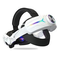 Nouveau pour Mea Qest 3 avec casque RGB et casque VR avec 8000mAh pour Mta Qest 3 Accessoires VR