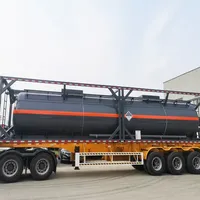 Conteneur de stockage de liquides chimiques ISO à compartiment unique de 20 pieds pour hydrogène et acide acétique