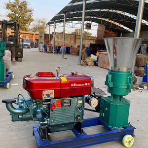 Máy làm thức ăn viên dùng cho trang trại, gà, cá, lợn, dê, bò, mèo, động cơ diesel, máy làm thức ăn viên cho vật nuôi - Product Image 1