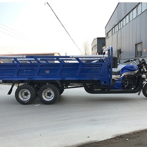 รถสามล้อบรรทุก350cc แบบย้อนกลับรถสามล้อบรรทุกสินค้า9ล้อสีฟ้า - Product Image 3