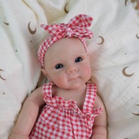 Poupées Bébé Reborn en Silicone Solide à Corps Entier de 30 cm (12 pouces) 100% Silicone, Fille et Garçon, Toucher Doux, Poupées Bébé Reborn en Silicone pour Filles