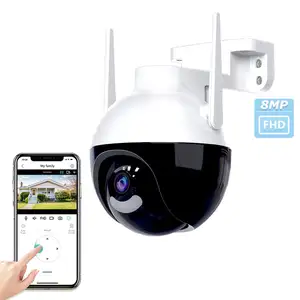 ICSEE 4K UHD PTZ WIFI Camera Wireless 8MP Outdoor Two Way Audio P2P Dome Security IP Auto Tracking CCTV Camera Network