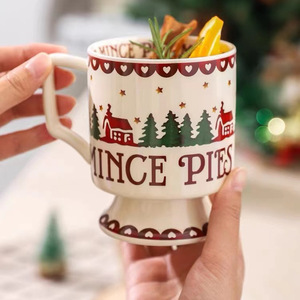 Kerst Mokken Keramische Schattige Koffiemok Unieke Vakantie Mok Met Handvat Warme Cacao Beker Perfect Voor Thee & Koffie Liefhebbers, Geschenken - Product Image 2