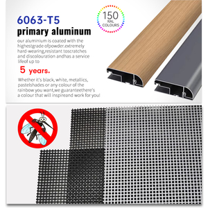 EEHE Ventana Corredera Negra Certificado CE Rotura Térmica A Prueba de Viento A Prueba de Mosquitos Ventanas de Vidrio de Aluminio - Product Image 5