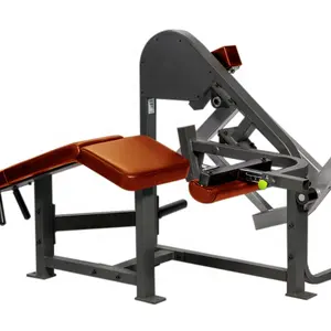 Ticari ücretsiz ağırlık oturmuş bacak uzatma Fitness ayarlanabilir plaka yüklü bacak uzatma ve kıvırmak makinesi ile plaka depolama