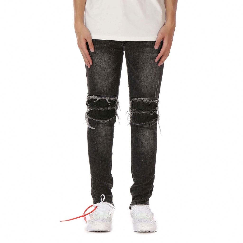 Distressed Jeans Super Distressed Black Jeans Wide Leg Vintage