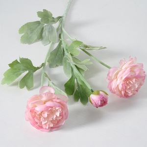 <span class=keywords><strong>3D</strong></span> 3 đầu đổ xô qianzi lulian mô phỏng hoa mẫu đơn 50cm nhà phòng khách trang trí bàn Lưới Đỏ tiktok Cuốn sách nhỏ màu đỏ - Product Image 3