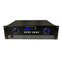 Système audio 2 canaux en alliage d'aluminium 300W avec HiFi USB/AUX/DVD BT 5.0 20Hz-20KHz, amplificateur de son pour karaoké à domicile pour KTV et usage domestique