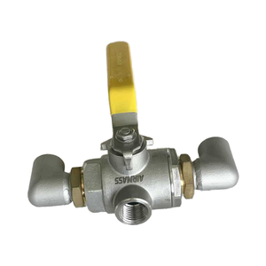 DQS15C2S DN15 ODM Cryogenic 3-Way Ball Diverter Valves for Bulk Storage Gas PTFE <b>Sealing</b> Manual 1/2 in Connection - Product Image 2