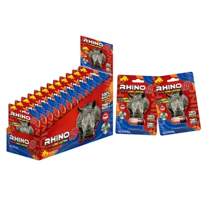 Rhino 99 3d espositore per pillole di rinoceronte maschio potenziatori prestazioni sessuali rinoceronte 25 11 12 99 carte Blister contenitore di pillole per sesso