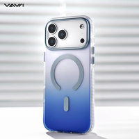 VAWI B002 Coque Magnétique en Dégradé à Points Vagues pour iPhone 17 Pro Max, Étui Antichoc Compatible iPhone 13 14 15 16 17 en Gros