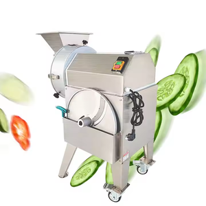 Cortadora de Frutas y Verduras Eléctrica Comercial Automática, Picadora, Trituradora, Rebanadora, Máquina de Cortar en Cubos, Acero Inoxidable 304 - Product Image 2