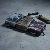 Vente en gros de coques EVA personnalisables GAODA, design camouflage durable, étanche, batterie externe pour les voyages et le camping, fermeture éclair noire