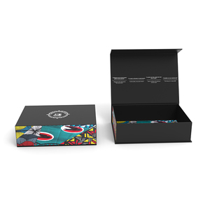 Customized Logo Luxury Black Recyclable Cardboard Rigid Magnetic Paper <b>Box</b> Magnetic Closure Gift Paper <b>Box</b> - Product Image 3