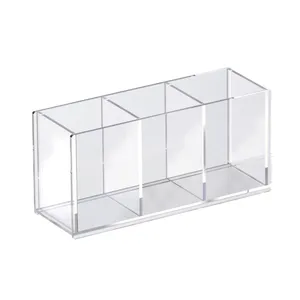 2024 Fashionable Acrylic Pen Rack High Quality Crystal Makeup tool storage Office Use Pen Holders