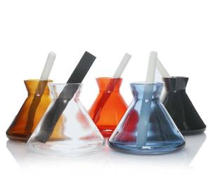 ขวดแก้วสีอำพันสำหรับห้องขนาด200มล. แบบปากขวดกว้างสุดหรู - Product Image 4