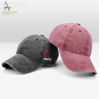 Casquettes de baseball vintage à 6 panneaux pour hommes, avec logo brodé personnalisé, en coton lavé, style sport