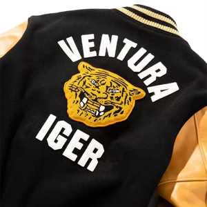 OEM LOGOTIPO Personalizado Ropa Deportiva Bordado Casual Béisbol Vintage Letterman Varsity Tallas Grandes Chaquetas para Hombres - Product Image 3
