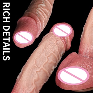 Últimos modelos de Dildos: Dildos metálicos manuales pequeños y largos para lesbianas, Mini Monsterdildo, Moldes, Normal Packer, Pantom para mujeres-LM-B501-3-L - Product Image 4
