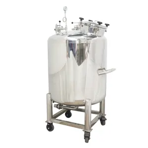 100L 200L 500L 1000L High quality stainless steel water oil liquid Chemical storage tank jacketed