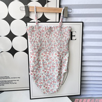 Maillot de bain une pièce imprimé à volants pour enfant en bas âge de 2 à 6 ans Maillot de bain d'été pour bébé fille Combinaisons Maillot de bain