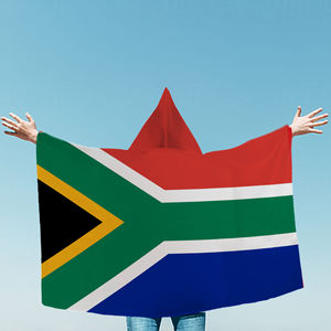 Drapeau de l'Afrique du Sud avec capuche 3x5 pieds, bannière arc-<span class=keywords><strong>en</strong></span>-ciel pour le Jour du Patrimoine et les supporters de football - Product Image 4