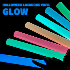 Rouleaux de film vinyle lumineux découpé au <span class=keywords><strong>Cricut</strong></span>, vinyle thermocollant de haute qualité qui brille dans le noir, HTV, 12 pouces - Product Image 2