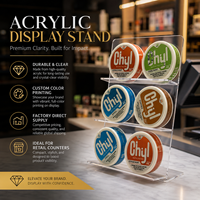 Présentoir de Comptoir en Acrylique Transparent Personnalisé pour Snus et Sachets de Nicotine – Présentoir de Vente au Détail en Acrylique pour Magasin de Tabac