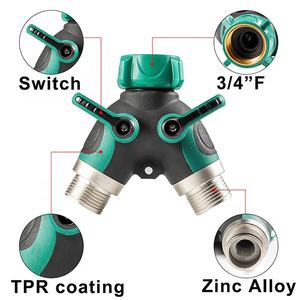 NZMAN Répartiteur de tuyau 2 voies à usage intensif-Répartiteurs de <span class=keywords><strong>robinet</strong></span> et de tuyau d'arrosage pour l'extérieur-Répartiteur d'eau durable <span class=keywords><strong>Adaptateur</strong></span> en Y - Product Image 2