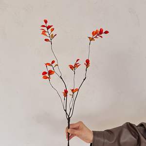 Feuilles d'érable artificielles d'automne, 90 cm de haut, fleurs en soie simulées, fleurs décoratives, décoration intérieure, style Wabi Sabi - Product Image 4