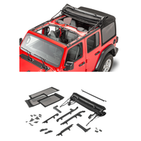 4x4 tout-terrain nouveau produit kits de couverture souple de haute qualité pour jeep wrangler JL 4 portes 2018 + accessoires extérieurs