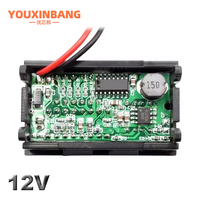 Indicateur de Capacité de Batterie Numérique Plomb-Acide LiFePO4 Lithium, Testeur Voltmètre Double USB 12V pour Voiture et Moto Électrique, Précision 2%