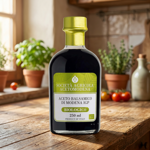 Acetomodena Vinaigre Balsamique de Modène Biologique 250ml IGP Forme Liquide Prêt à l'emploi Noir Émilia-Romagna 12 Bouteilles par Boîte - Product Image 2