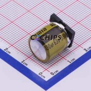 ตัวเก็บประจุแบบอิเล็กโทรไลต์อะลูมิเนียมชนิด SMD รุ่น VKML1451J331MV ขนาด D12.5xL14.5 มม. 330uF 20% 63V 1.65A-100kHz - Product Image 1