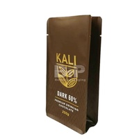 Bolsas de café negras biodegradables Bio Pla con válvula 250g 500g 1kg Bolsa de café de fondo plano Bolsa de pie Bolsas de embalaje de té