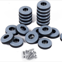 Glissières de meubles en PTFE rondes, protecteurs de pieds de chaise à visser, patins de meubles à visser, glissières de chaise pour tapis et sols durs