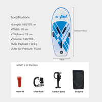 Hydroptère pour sports nautiques planche en aluminium gonflable avec remise nouveau design extérieur pvc planche en aluminium pour matériel de tréfilage
