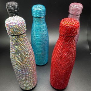 Pop regalo di natale per <span class=keywords><strong>la</strong></span> famiglia unico Bling Bling strass gemma colorato bevanda tazza di <span class=keywords><strong>caffè</strong></span> bottiglia - Product Image 3
