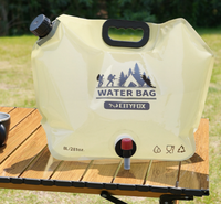Sac de récipient pliable de qualité alimentaire avec réservoir d'eau en plastique sans BPA congelable pour le camping et la randonnée