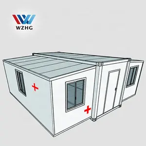 Prefabricated movable isolation health care container clinic design house